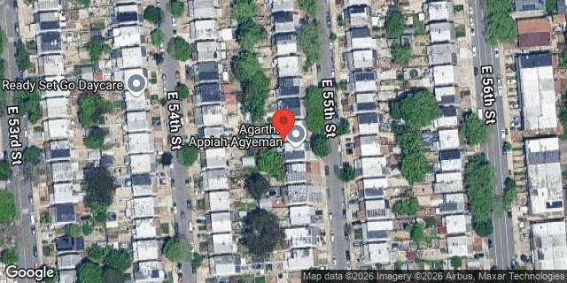 Aerial map of 1394 EAST 55 STREET, Brooklyn