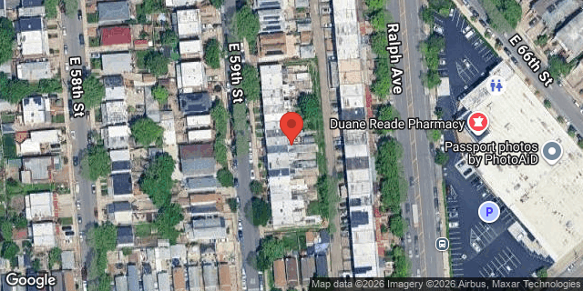 Aerial map of 1259A EAST 59 STREET, Brooklyn
