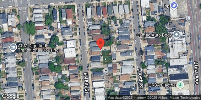 Aerial map of 1549 EAST 48 STREET, Brooklyn