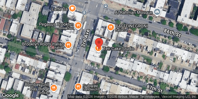 Aerial map of 8615 3 AVENUE, Brooklyn