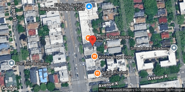 Aerial map of 1421 CONEY ISLAND AVENUE, Brooklyn