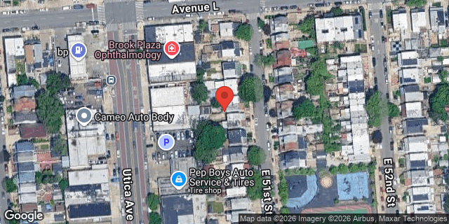 Aerial map of 1534 EAST 51 STREET, Brooklyn