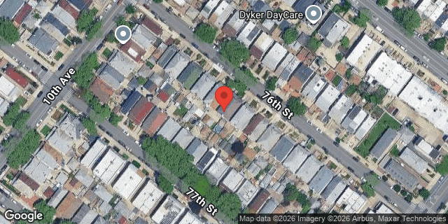 Aerial map of 1034 76 STREET, Brooklyn