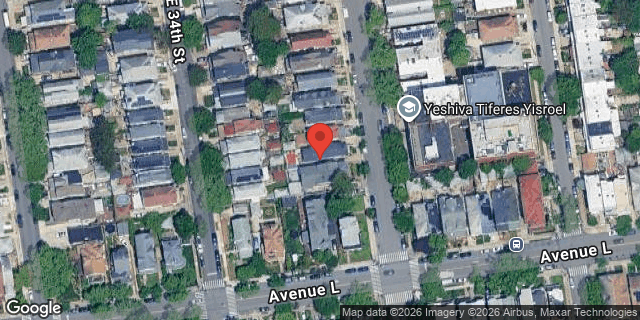 Aerial map of 1276 EAST 35 STREET, Brooklyn