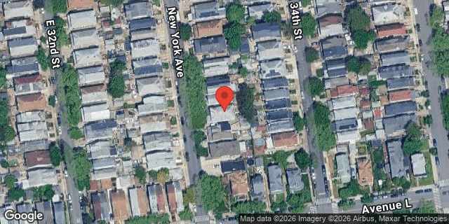 Aerial map of 2029 NEW YORK AVENUE, Brooklyn