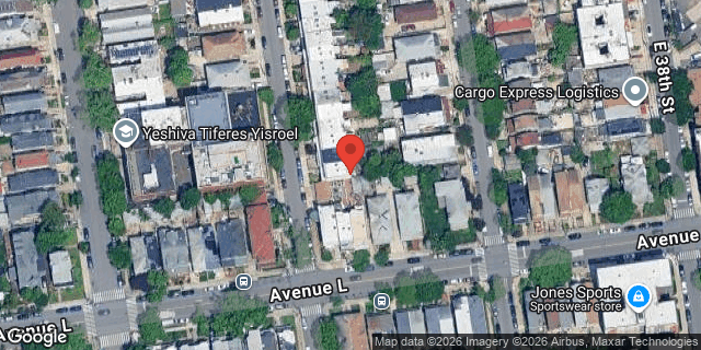 Aerial map of 1139 EAST 36 STREET, Brooklyn