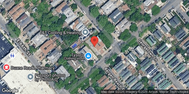 Aerial map of 6631 AVENUE M, Brooklyn