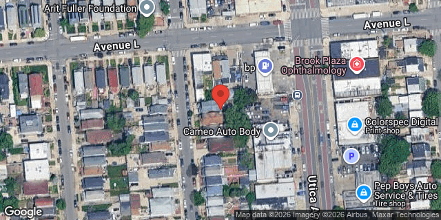 Aerial map of 1543 EAST 49 STREET, Brooklyn