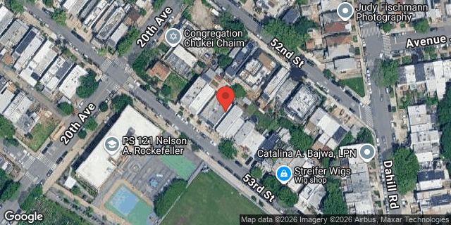Aerial map of 2021 53 STREET, Brooklyn