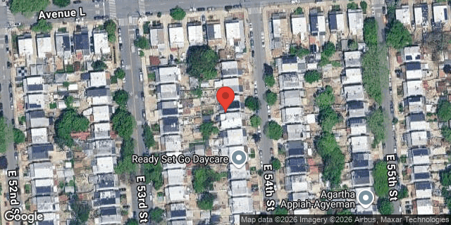 Aerial map of 1414 EAST 54 STREET, Brooklyn
