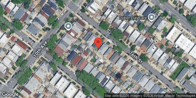 Aerial map of 1022 76 STREET, Brooklyn