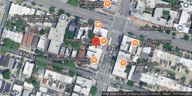 Aerial map of 8612 3 AVENUE, Brooklyn