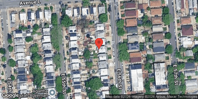 Aerial map of 1328 EAST 56 STREET, Brooklyn