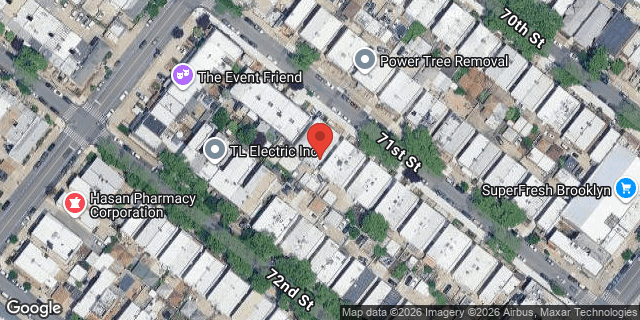 Aerial map of 1232 71 STREET, Brooklyn