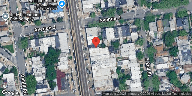 Aerial map of 1225 MCDONALD AVENUE, Brooklyn