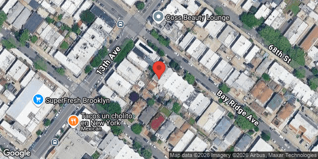 Aerial map of 1314 BAY RIDGE AVENUE, Brooklyn