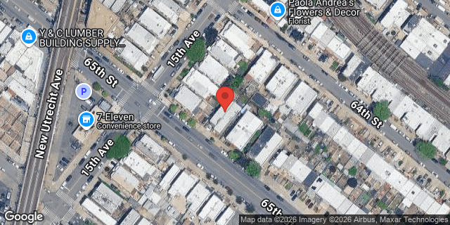 Aerial map of 1515 65 STREET, Brooklyn