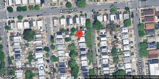 Aerial map of 1364 EAST 55 STREET, Brooklyn