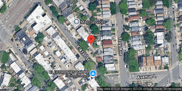 Aerial map of 2051 EAST 41 STREET, Brooklyn