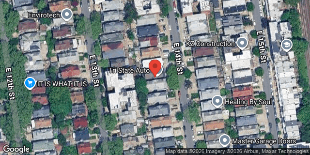 Aerial map of 1054 EAST 14 STREET, Brooklyn