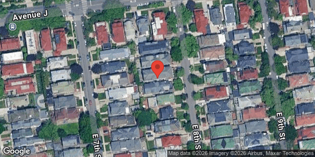 Aerial map of 1042 EAST 8 STREET, Brooklyn
