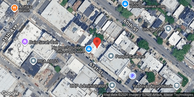 Aerial map of 1643 61 STREET, Brooklyn