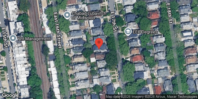 Aerial map of 1090 EAST 17 STREET, Brooklyn