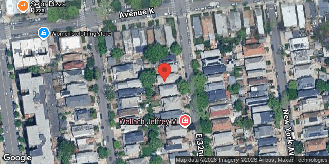Aerial map of 1120 EAST 32 STREET, Brooklyn