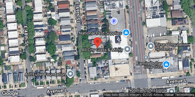Aerial map of 1511 EAST 49 STREET, Brooklyn