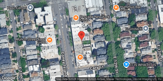 Aerial map of 1373 CONEY ISLAND AVENUE, Brooklyn