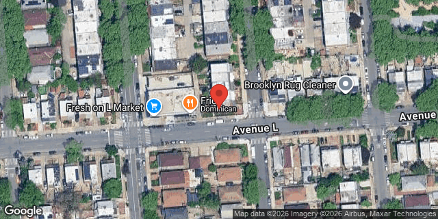 Aerial map of 1190 EAST 57 STREET, Brooklyn