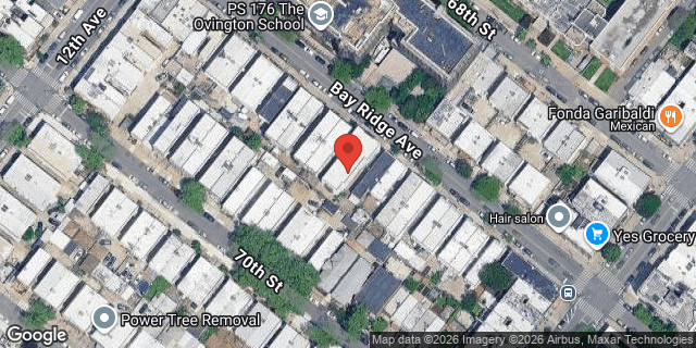 Aerial map of 1242 BAY RIDGE AVENUE, Brooklyn