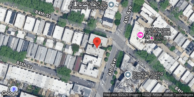Aerial map of 8402 4 AVENUE, Brooklyn