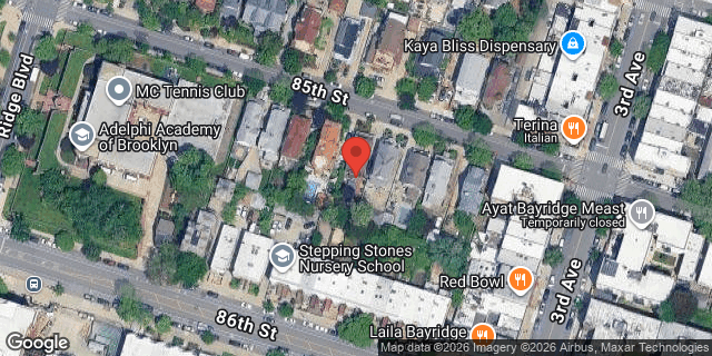 Aerial map of 254 85 STREET, Brooklyn