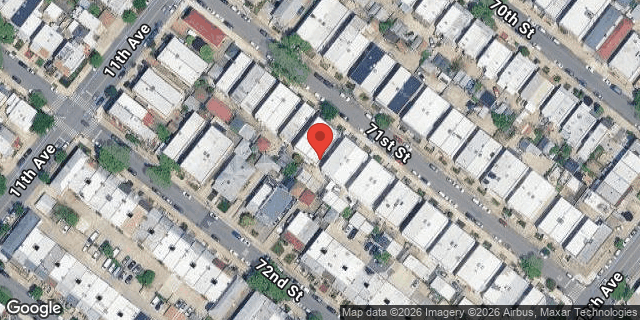 Aerial map of 1136 71 STREET, Brooklyn