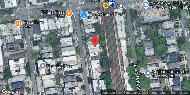 Aerial map of 1017 EAST 15 STREET, Brooklyn