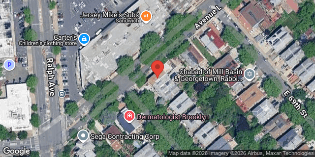 Aerial map of 1201 EAST 68 STREET, Brooklyn