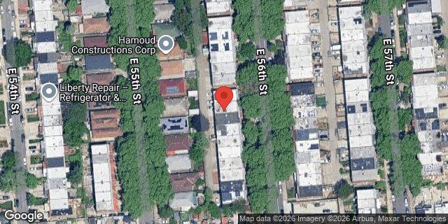 Aerial map of 1266 EAST 56 STREET, Brooklyn