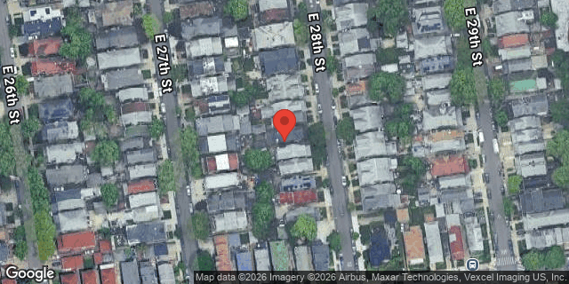 Aerial map of 1070 EAST 28 STREET, Brooklyn