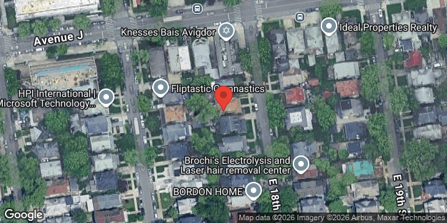 Aerial map of 1050 EAST 18 STREET, Brooklyn