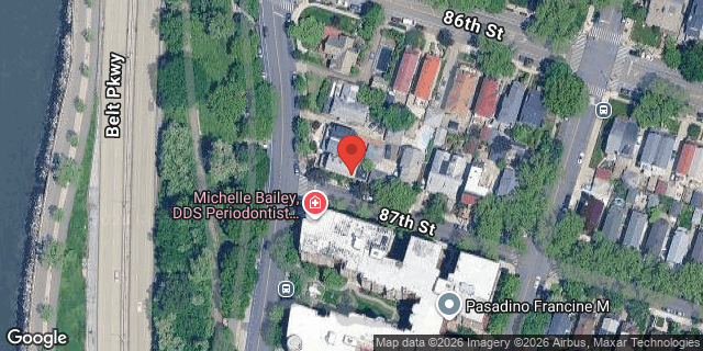 Aerial map of 8623 SHORE ROAD, Brooklyn