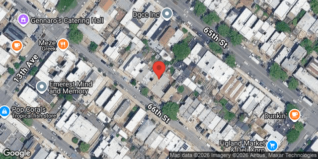 Aerial map of 1335 66 STREET, Brooklyn