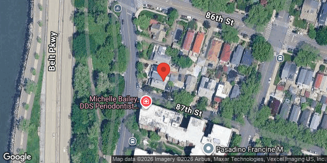 Aerial map of 8621 SHORE ROAD, Brooklyn