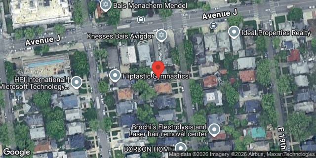 Aerial map of 1046 EAST 18 STREET, Brooklyn
