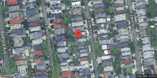 Aerial map of 1058 EAST 27 STREET, Brooklyn