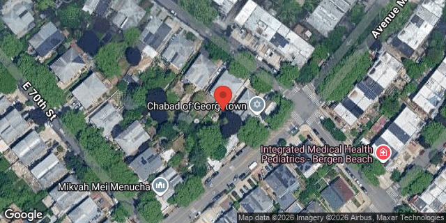 Aerial map of 1270 EAST 72 STREET, Brooklyn