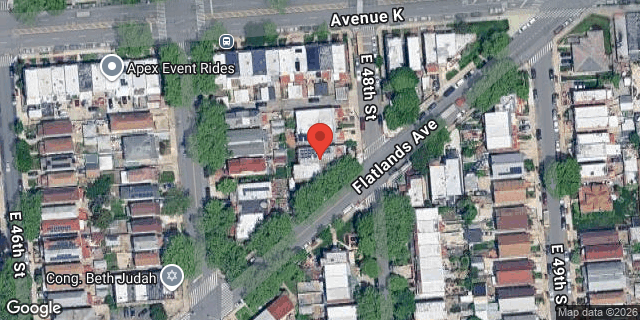 Aerial map of 1466 EAST 48 STREET, Brooklyn