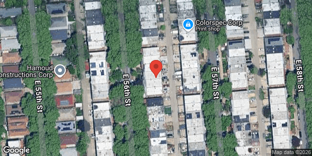 Aerial map of 1251 EAST 56 STREET, Brooklyn