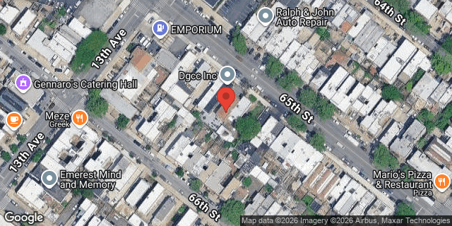 Aerial map of 1328 65 STREET, Brooklyn