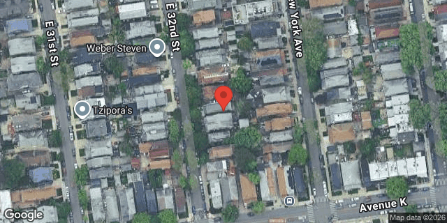 Aerial map of 1071 EAST 32 STREET, Brooklyn